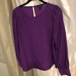 Cute puffy shoulder J Crew blouse sz Small